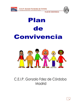 PLAN DE CONVIVENCIA - CP Gonzalo Fernández de Córdoba