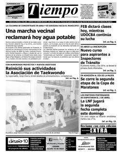 Una marcha vecinal reclamar&aacute; hoy agua potable