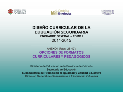 Presentación de Formatos curriculares