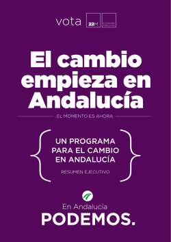un programa para el cambio en andalucía - ANDALUCIA