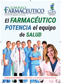 actualidad - Confederación Farmacéutica Argentina