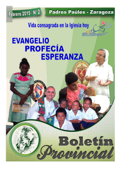 boletin febrero-2015 - Congregación de la Misión, Provincia
