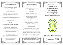 Tríptico cuaresma 2015 - Hdad. De la Vera+Cruz