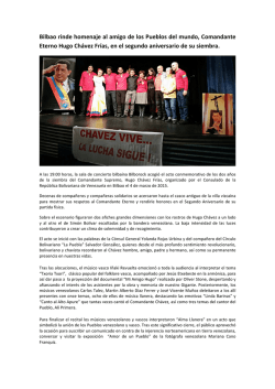 Nota homenaje 2015 - Consulado de Venezuela en Bilbao