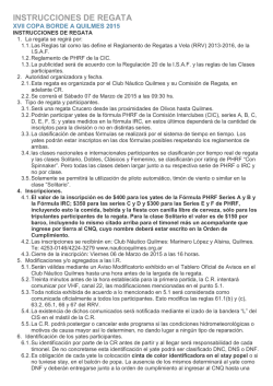 descargue las instrucciones para la regata