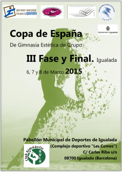 Copa de España III Fase y Final. Igualada