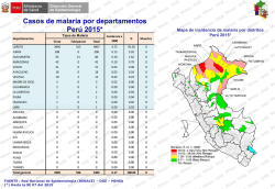 Malaria - Dirección General de Epidemiología