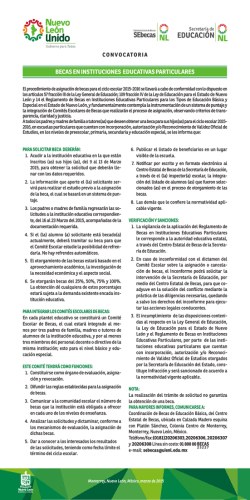becas en instituciones educativas particulares