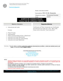 Convocatoria: 2014-15-26- Extensión ACERVO DE CANDIDATOS