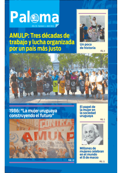 AMULP: Tres décadas de trabajo y lucha organizada por un país