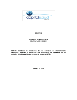 TERMINOS DE REFERENCIA