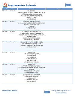 Apartamentos Arriendo