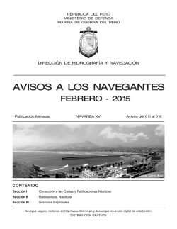 Febrero - Direcci&oacute;n de Hidrograf&iacute;a y Navegaci&oacute;n