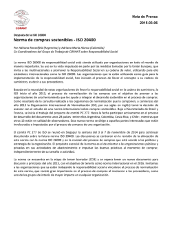 Norma de compras sostenibles - ISO 20400
