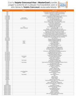 Con tu Tarjeta Cencosud Visa y MasterCard puedes pagar tu