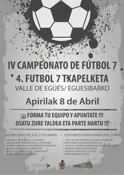 Cartel futbol 7 – 2015 - Ayuntamiento del Valle de Egüés