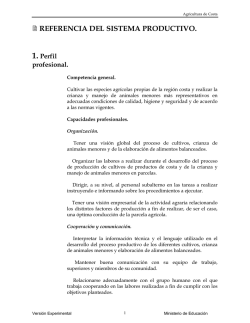 萱 REFERENCIA DEL SISTEMA PRODUCTIVO.