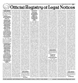 Official Registry of Legal Notices