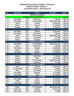 Calendario Mayor en PDF