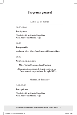 Programa general - proimmse-iia-unam