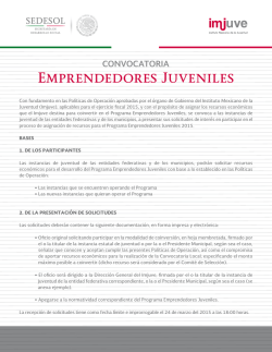 Emprendedores Juveniles - Instituto Mexicano de la Juventud
