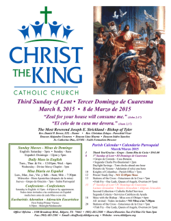 03.08.15 - Christ The King Catholic Church, Kilgore, TX