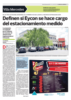 Definen si Eycon se hace cargo del estacionamiento medido Después