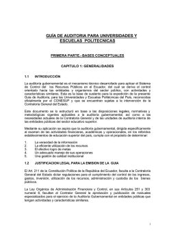 guía de auditoria para universidades y escuelas politecnicas