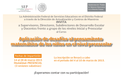 Aplicación de desafíos al pensamiento matemático de los niños en