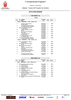Clasificaciones - Federación riojana de atletismo