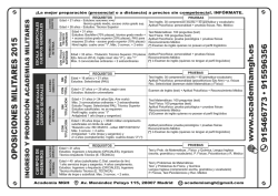 OPOSICIONES MILIT ARES 2015 www .academiamgh.es