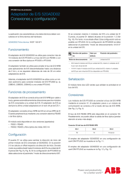 Conexiones y configuración