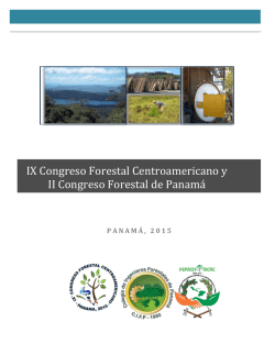 Congreso Forestal Centroamericano y II Congreso Forestal de
