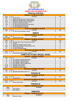 actividades 2015 pabellón os remedios cancha central anexo