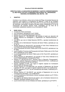 1 Directiva Nº 002-2015-UNI/DIGA DIRECTIVA PARA LA