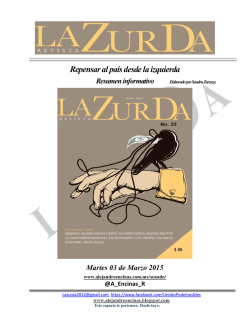 Repensar al país desde la izquierda
