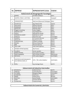 Lista de Invitados Rendición de Cuentas 2015