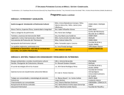 para ver programa - Facultad de Arquitectura