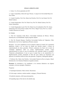 Propuesta Emalca BOLIVIA 2015