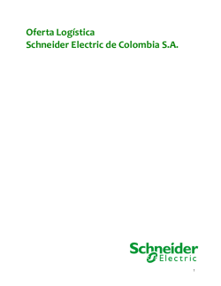 Oferta Log&iacute;stica Schneider Electric de Colombia S.A.