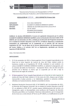 "Año de la Diversificación Productiva y del Fortalecimiento