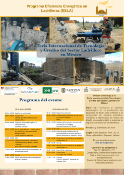 Feria Internacional de Tecnología y Crédito del Sector Ladrillero en