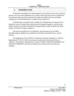 Cuyo Proponente son el Señor EDSON CARLOS DE