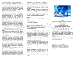 VI Edición Curso Servicio de Inteligencia y Seguridad Internacional