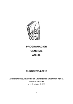 Programaci&oacute;n General Anual