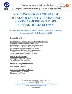 xiv congreso nacional de oftalmolog&igrave;a y vii
