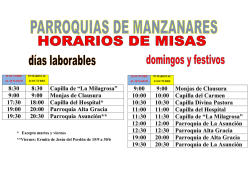Horarios de Misas en Manzanares