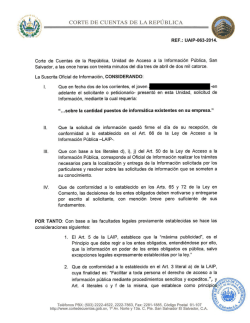 RES-UAIP-063-2014 - Corte de Cuentas de la República
