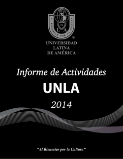Mensaje del Rector - Universidad Latina de América