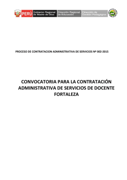 contratación administrativa de servicios de docente fortaleza